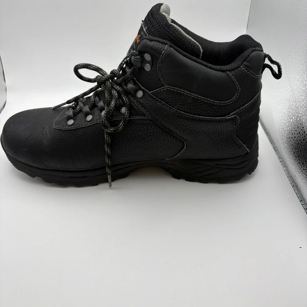 Weatherproof Vintage Mens 10 Hiking Boots Black Jason Waterproof Faux Leather